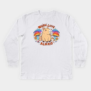 Capybara - Mush Love Kids Long Sleeve T-Shirt